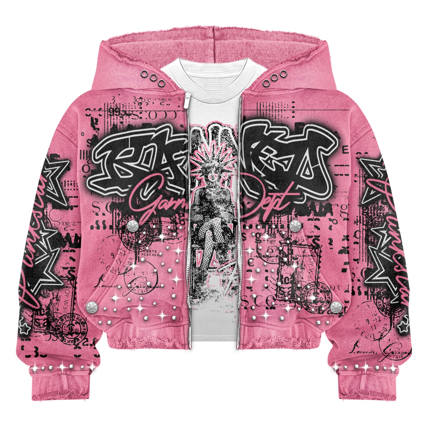 PUNK ZIP-UP HOODIE